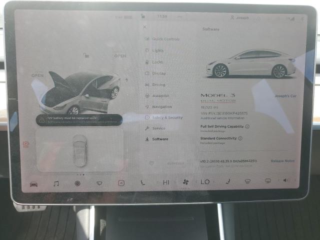 Photo 8 VIN: 5YJ3E1EB0KF425575 - TESLA MODEL 3 