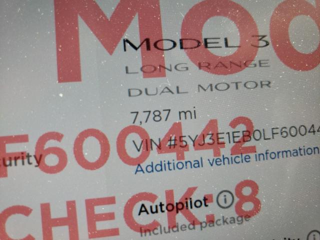 Photo 7 VIN: 5YJ3E1EB0LF600442 - TESLA MODEL 3 