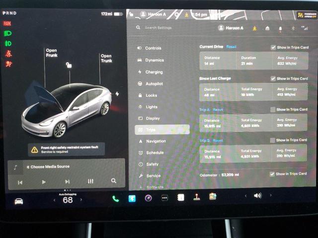 Photo 8 VIN: 5YJ3E1EB0LF790954 - TESLA MODEL 3 