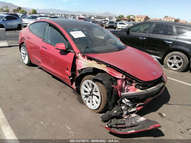 Photo 0 VIN: 5YJ3E1EB0NF122039 - TESLA MODEL 3 