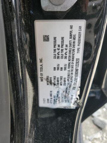 Photo 12 VIN: 5YJ3E1EB0NF122820 - TESLA MODEL 3 