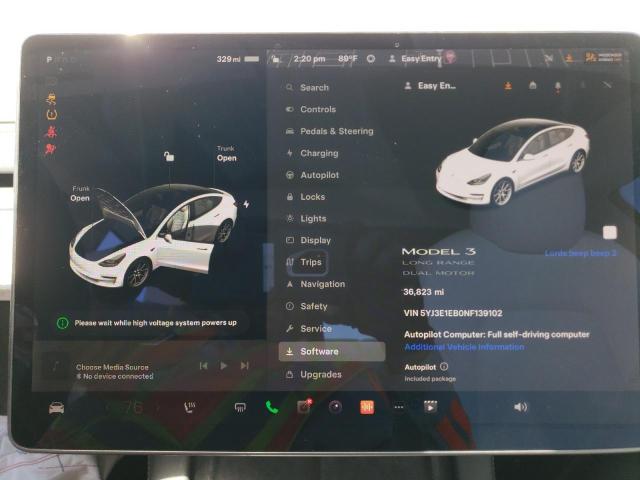 Photo 8 VIN: 5YJ3E1EB0NF139102 - TESLA MODEL 3 