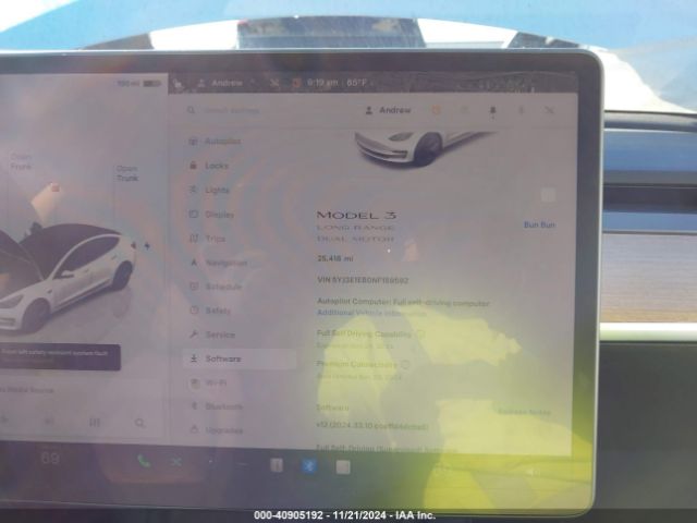 Photo 6 VIN: 5YJ3E1EB0NF159592 - TESLA MODEL 3 