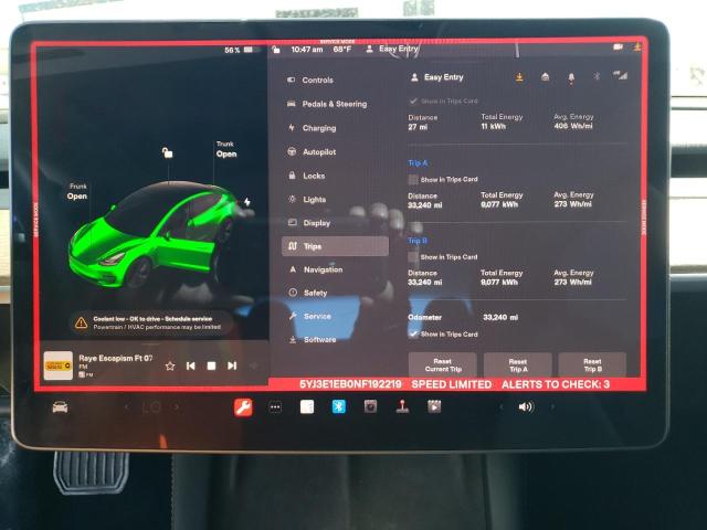 Photo 8 VIN: 5YJ3E1EB0NF192219 - TESLA MODEL 3 