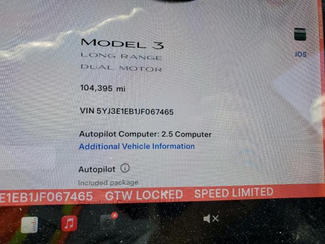 Photo 8 VIN: 5YJ3E1EB1JF067465 - TESLA MODEL 3 