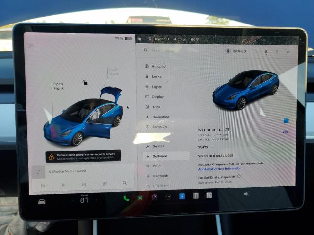 Photo 8 VIN: 5YJ3E1EB1LF719925 - TESLA MODEL 3 