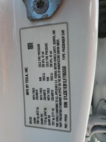 Photo 12 VIN: 5YJ3E1EB1LF795550 - TESLA MODEL 3 