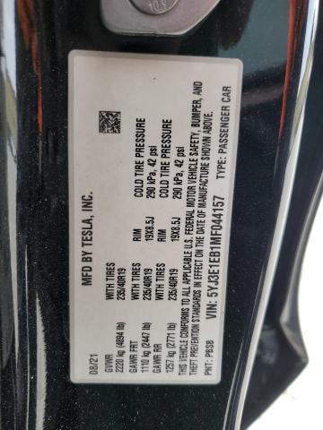 Photo 12 VIN: 5YJ3E1EB1MF044157 - TESLA MODEL 3 