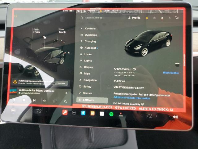 Photo 8 VIN: 5YJ3E1EB1MF044157 - TESLA MODEL 3 