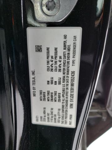 Photo 12 VIN: 5YJ3E1EB1MF052436 - TESLA MODEL 3 