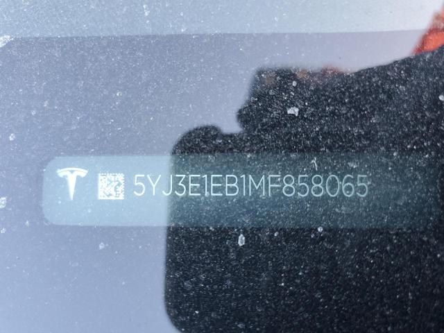 Photo 11 VIN: 5YJ3E1EB1MF858065 - TESLA MODEL 3 