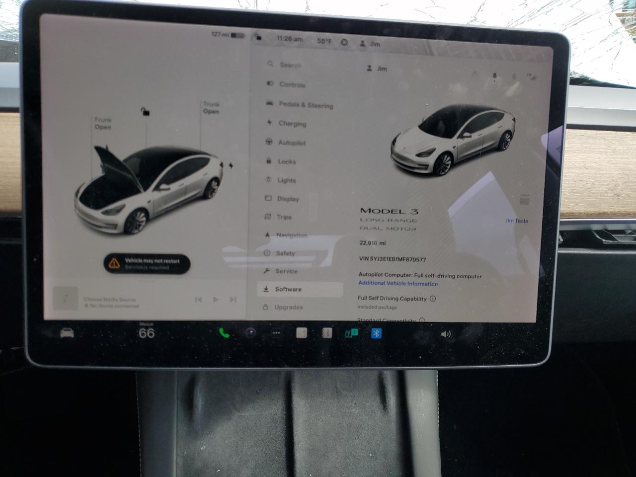 Photo 8 VIN: 5YJ3E1EB1MF879577 - TESLA MODEL 3 