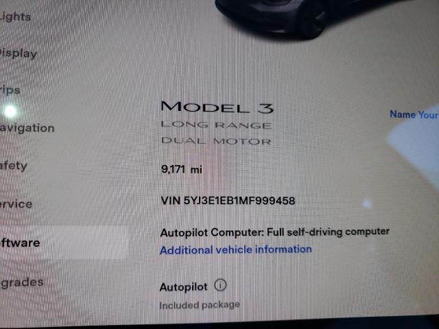 Photo 7 VIN: 5YJ3E1EB1MF999458 - TESLA MODEL 3 