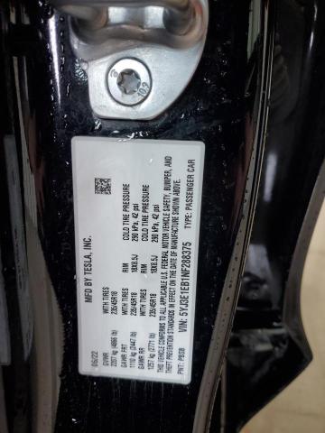 Photo 12 VIN: 5YJ3E1EB1NF288375 - TESLA MODEL 3 