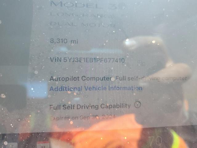 Photo 11 VIN: 5YJ3E1EB1PF677410 - TESLA MODEL 3 