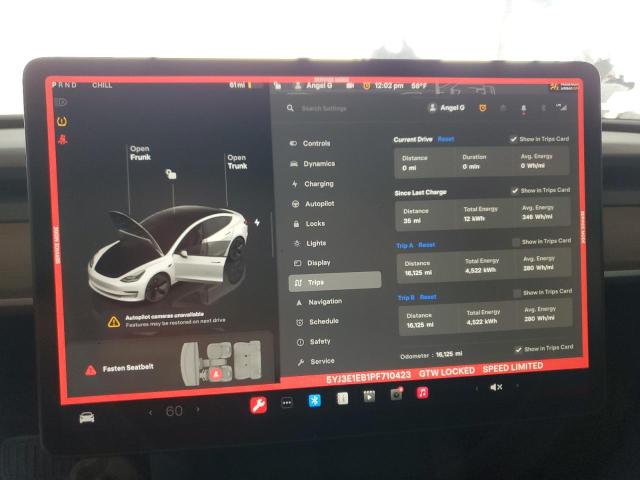 Photo 8 VIN: 5YJ3E1EB1PF710423 - TESLA MODEL 3 