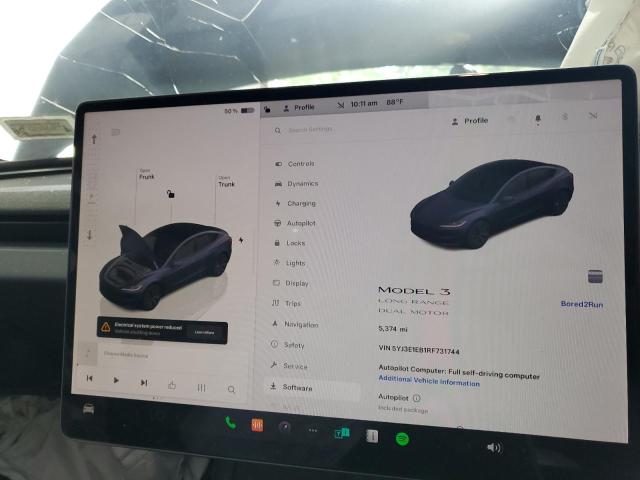 Photo 8 VIN: 5YJ3E1EB1RF731744 - TESLA MODEL 3 