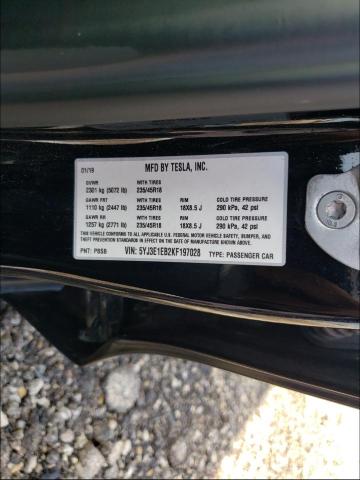 Photo 9 VIN: 5YJ3E1EB2KF197028 - TESLA MODEL 3 