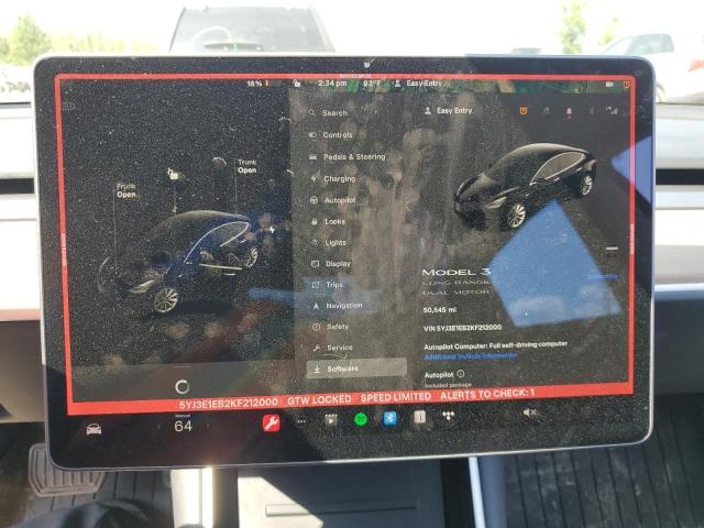 Photo 8 VIN: 5YJ3E1EB2KF212000 - TESLA MODEL 3 