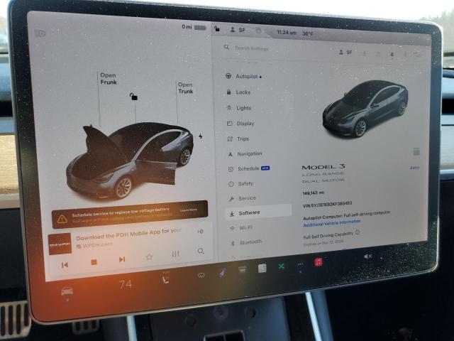 Photo 8 VIN: 5YJ3E1EB2KF389453 - TESLA MODEL 3 