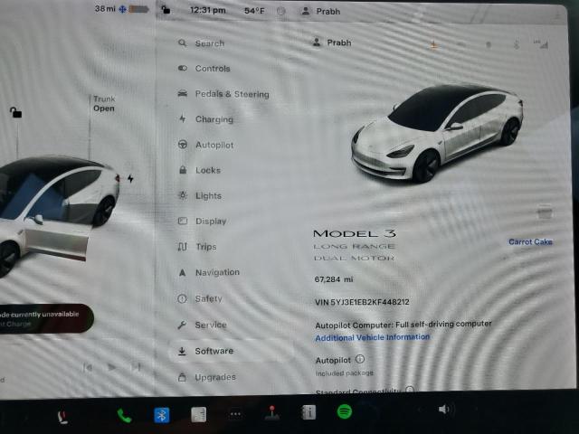 Photo 8 VIN: 5YJ3E1EB2KF448212 - TESLA MODEL 3 