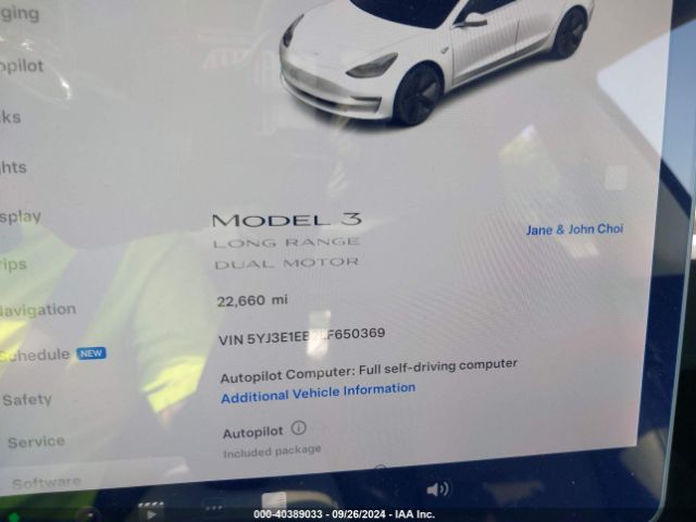 Photo 6 VIN: 5YJ3E1EB2LF650369 - TESLA MODEL 3 