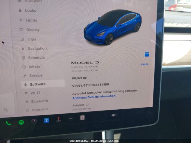 Photo 6 VIN: 5YJ3E1EB2LF664496 - TESLA MODEL 3 