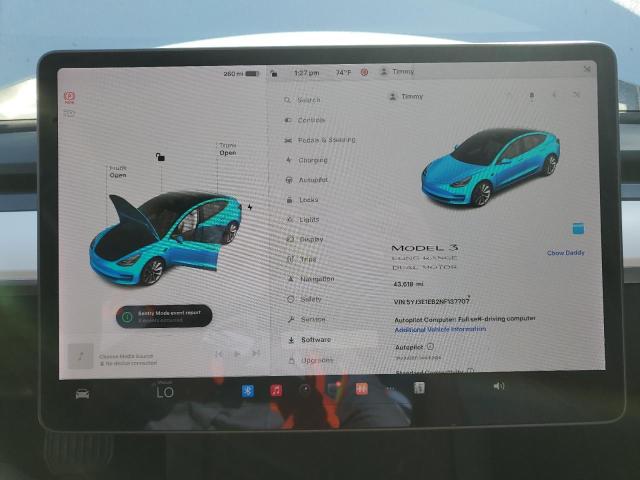 Photo 8 VIN: 5YJ3E1EB2NF137707 - TESLA MODEL 3 