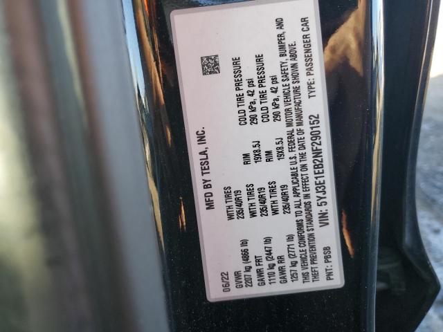 Photo 11 VIN: 5YJ3E1EB2NF290152 - TESLA MODEL 3 