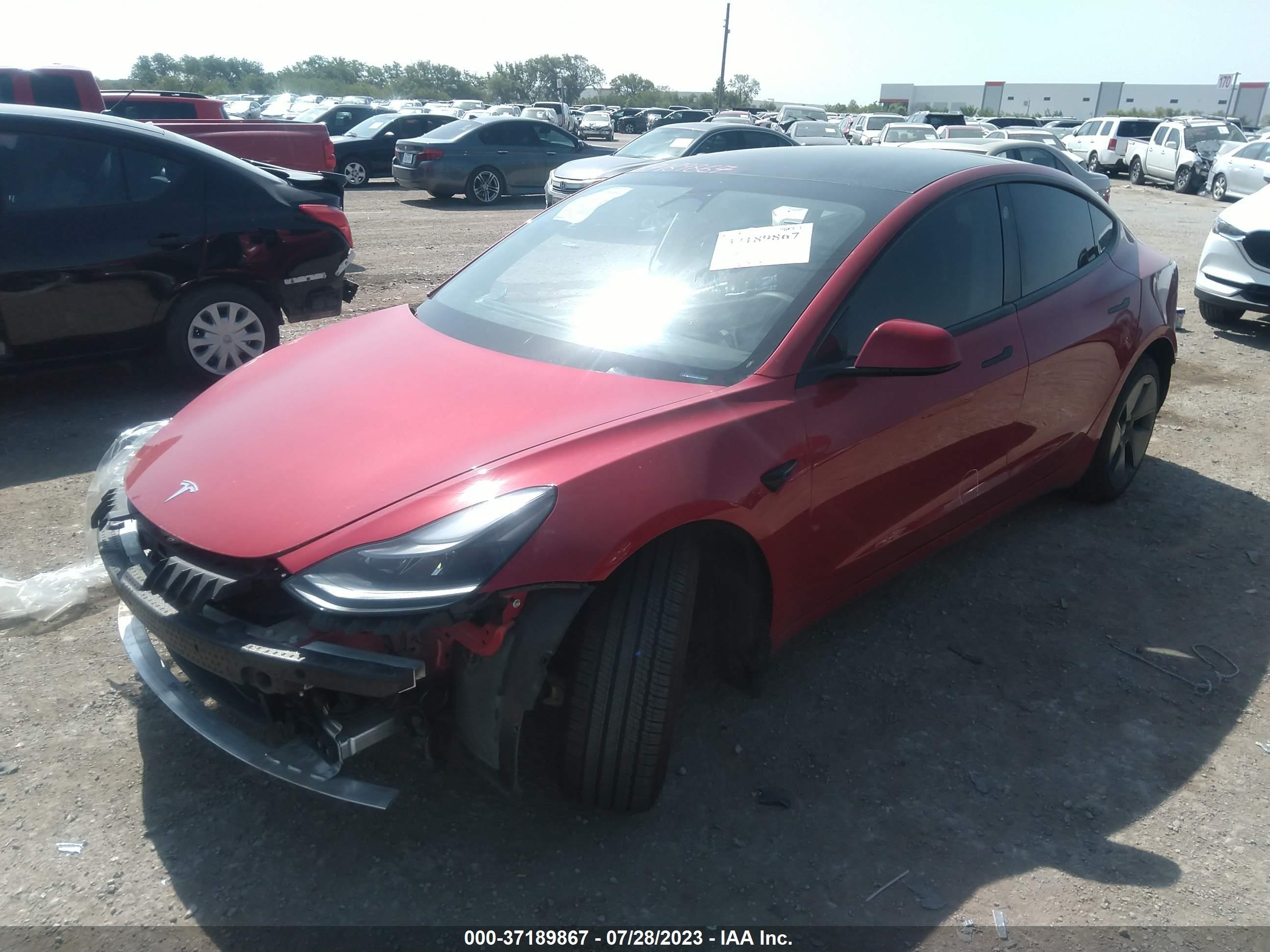 Photo 1 VIN: 5YJ3E1EB2NF323697 - TESLA MODEL 3 