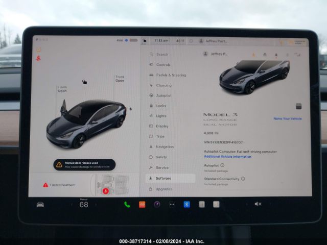 Photo 6 VIN: 5YJ3E1EB2PF416707 - TESLA MODEL 3 