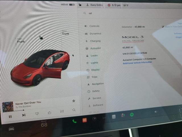 Photo 8 VIN: 5YJ3E1EB3JF097549 - TESLA MODEL 3 