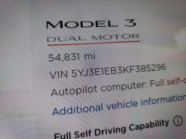 Photo 7 VIN: 5YJ3E1EB3KF385296 - TESLA MODEL 3 