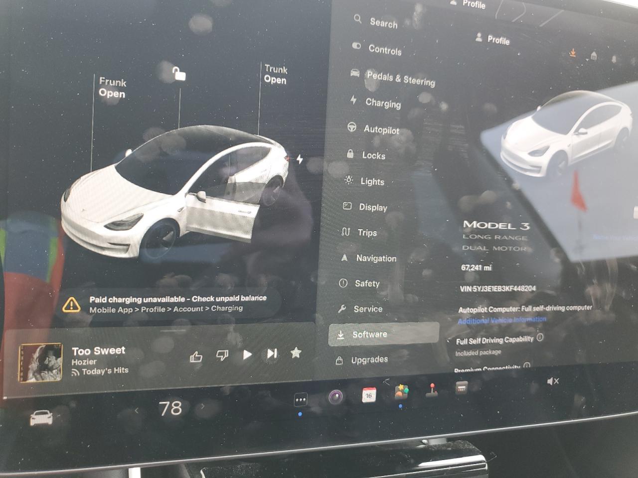 Photo 8 VIN: 5YJ3E1EB3KF448204 - TESLA MODEL 3 