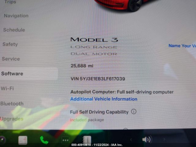 Photo 6 VIN: 5YJ3E1EB3LF617039 - TESLA MODEL 3 