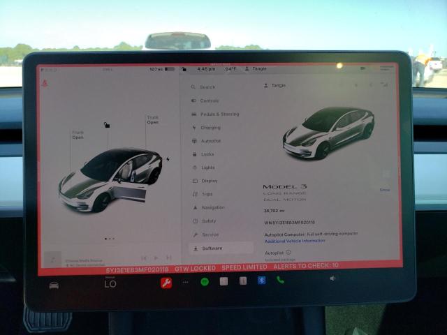 Photo 8 VIN: 5YJ3E1EB3MF020118 - TESLA MODEL 3 