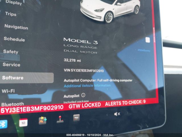 Photo 6 VIN: 5YJ3E1EB3MF902910 - TESLA MODEL 3 