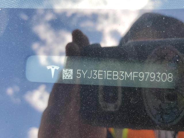 Photo 11 VIN: 5YJ3E1EB3MF979308 - TESLA MODEL 3 