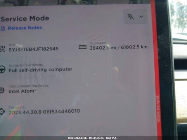 Photo 6 VIN: 5YJ3E1EB4JF182545 - TESLA MODEL 3 