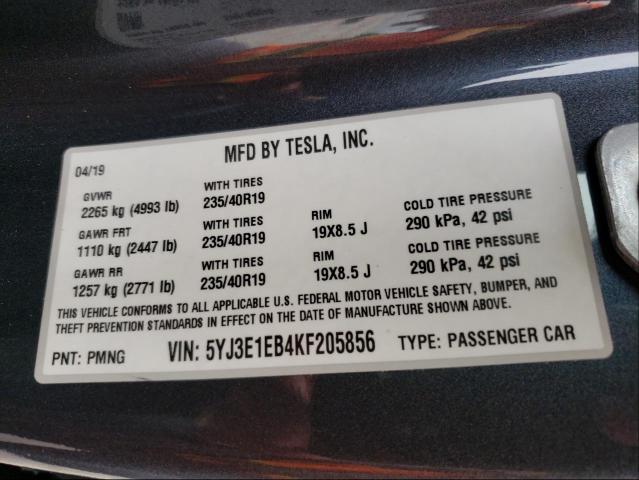 Photo 9 VIN: 5YJ3E1EB4KF205856 - TESLA MODEL 3 