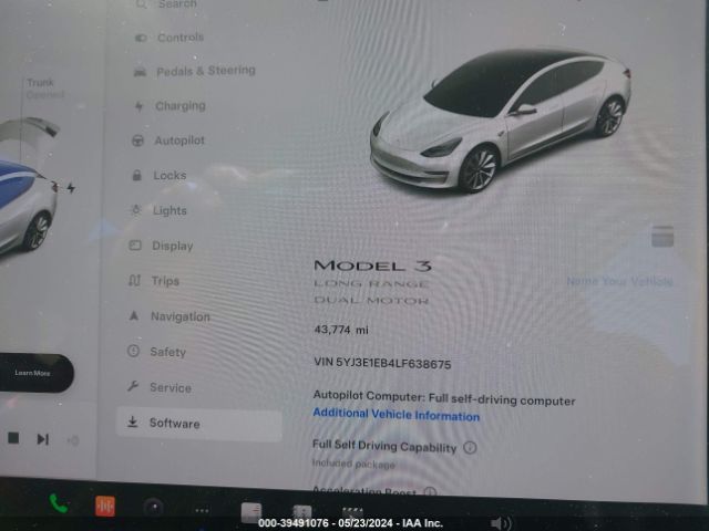 Photo 6 VIN: 5YJ3E1EB4LF638675 - TESLA MODEL 3 