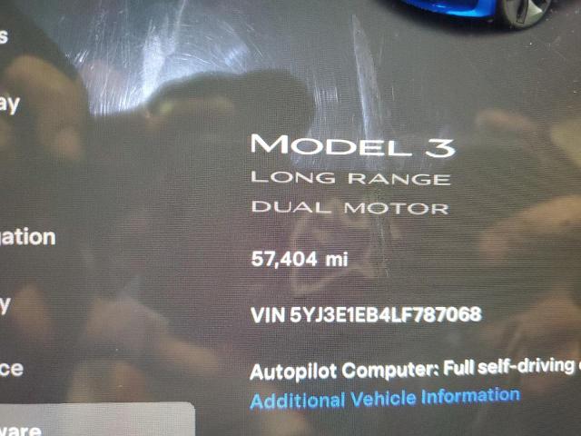 Photo 8 VIN: 5YJ3E1EB4LF787068 - TESLA MODEL 3 