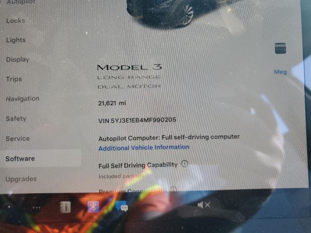 Photo 8 VIN: 5YJ3E1EB4MF990205 - TESLA MODEL 3 