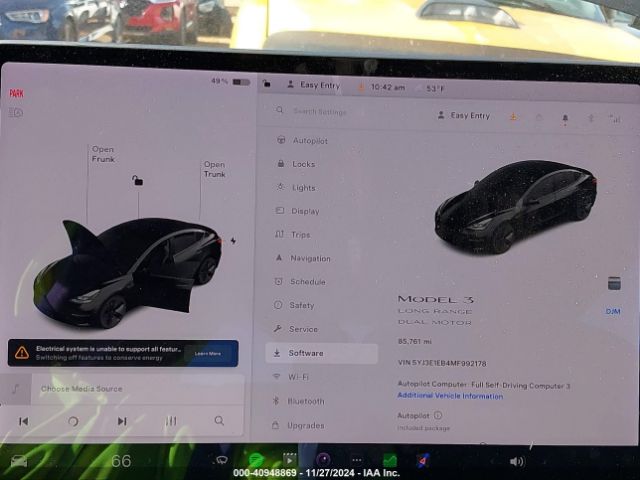 Photo 6 VIN: 5YJ3E1EB4MF992178 - TESLA MODEL 3 