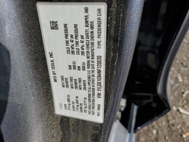 Photo 9 VIN: 5YJ3E1EB4NF120830 - TESLA MODEL 3 