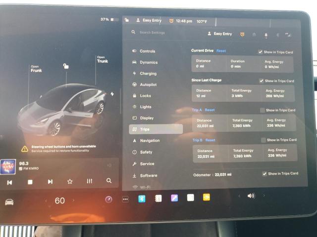 Photo 8 VIN: 5YJ3E1EB4NF286264 - TESLA MODEL 3 