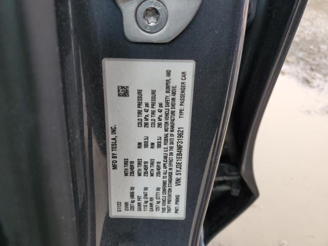 Photo 11 VIN: 5YJ3E1EB4NF319621 - TESLA MODEL 3 