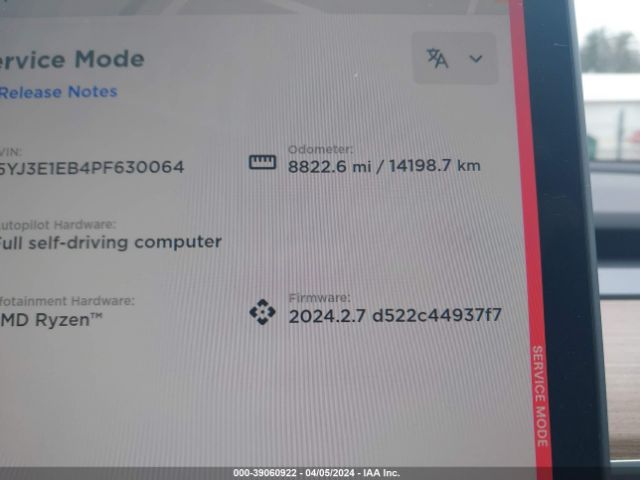 Photo 6 VIN: 5YJ3E1EB4PF630064 - TESLA MODEL 3 