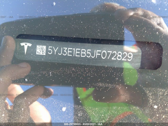 Photo 8 VIN: 5YJ3E1EB5JF072829 - TESLA MODEL 3 AWD 