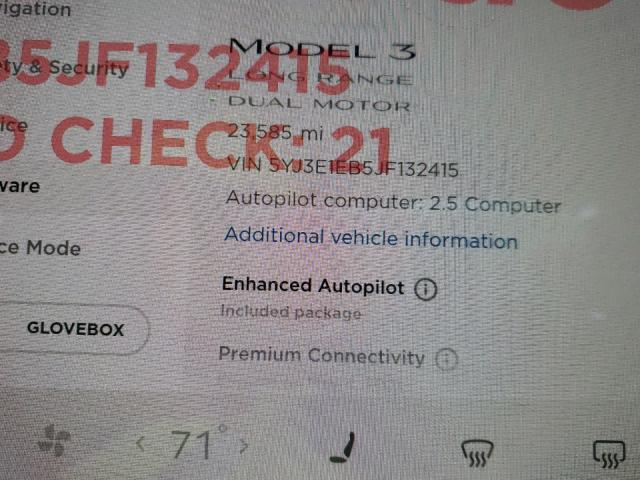 Photo 7 VIN: 5YJ3E1EB5JF132415 - TESLA MODEL 3 